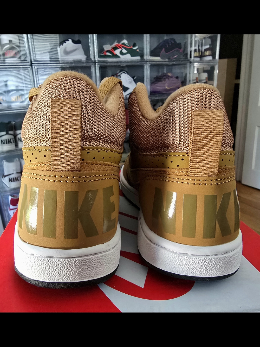 (Grade School Sizes) - Nike Court Borough Mid Wheat (Brand New) - Picture 5 of 16